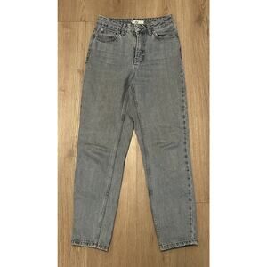 Topshop Moto Women's High Rise Mom Blue Denim Jeans Light Wash - Size W26